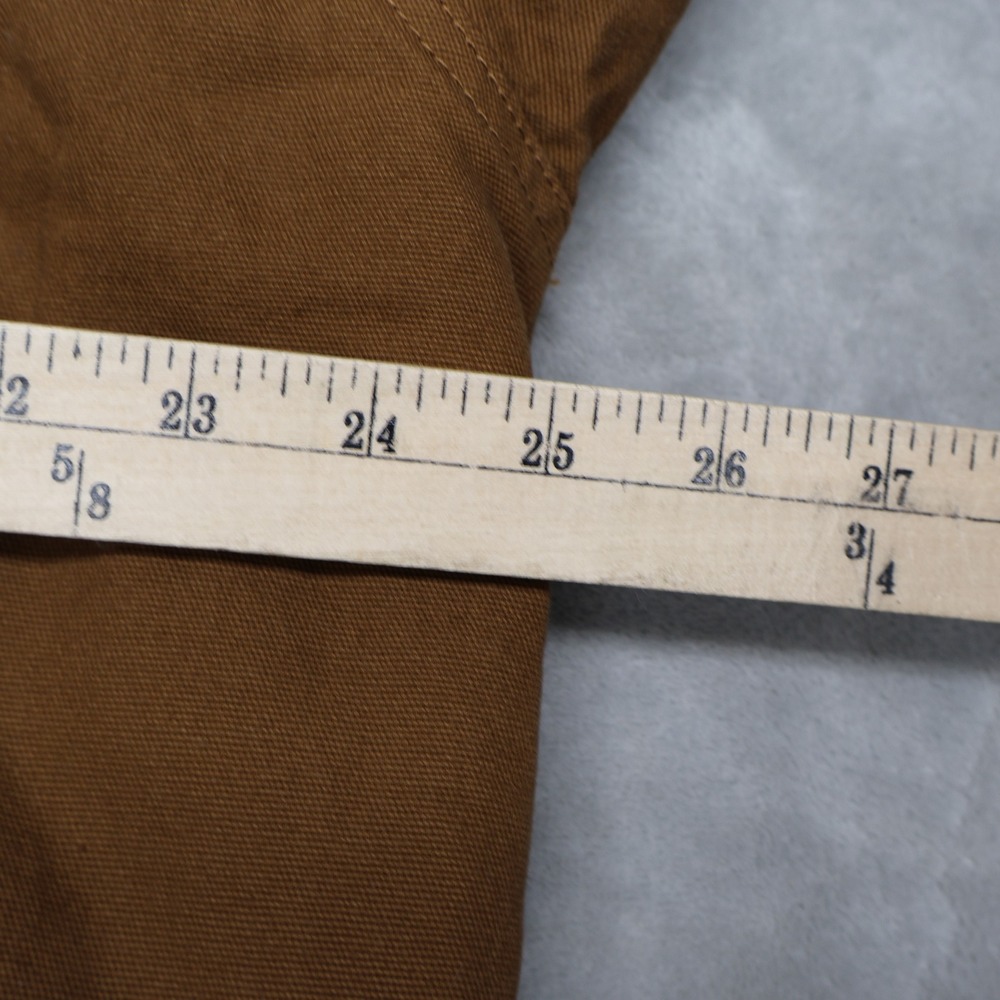 Lee Jacket Mens Large Brown Sherpa Lined Canvas Rugged Trucker Work Full Zip - Picture 10 of 12